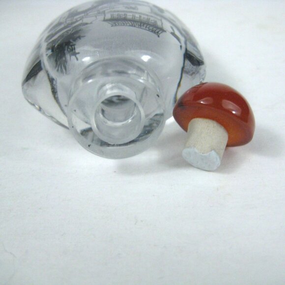 Hand Painted Chinese Reverse Glass Snuff Bottle Red Agate Lid - Picture 8 of 9